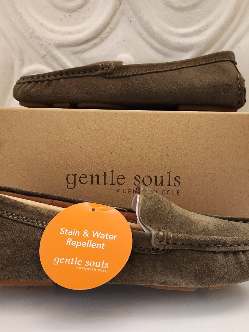 Gentle Souls Leather Mina Dark Olive Green Drivers/Loafers. NIB. Size 7